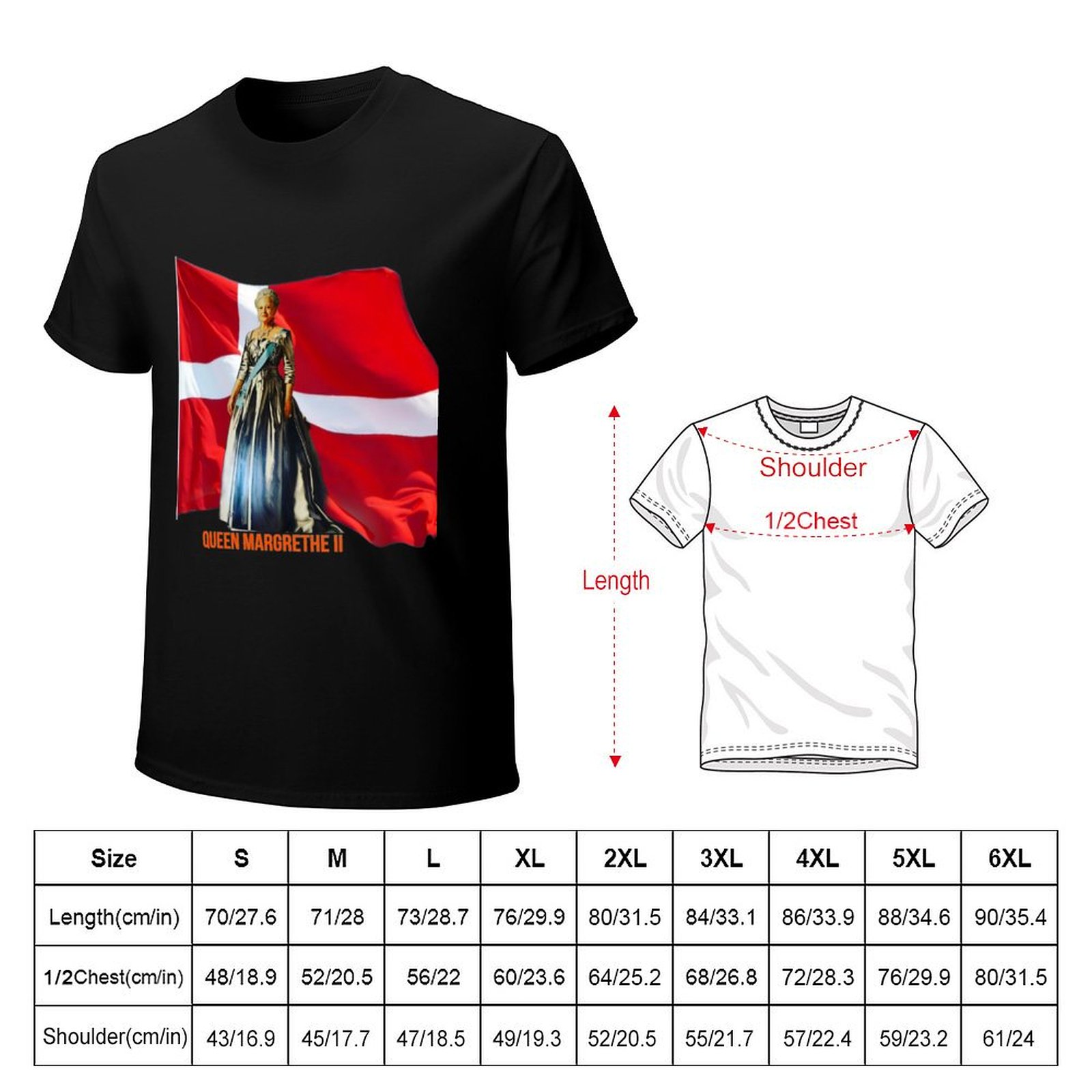Queen Margrethe II T-Shirt Str - огляд і ціна Queen Street Fashion