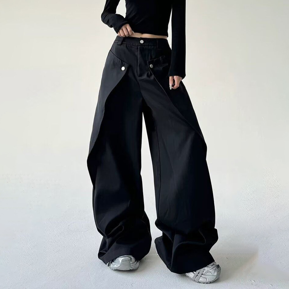Mens Trousers Stitching Double - огляд і ціна Street Fashion Men 2025