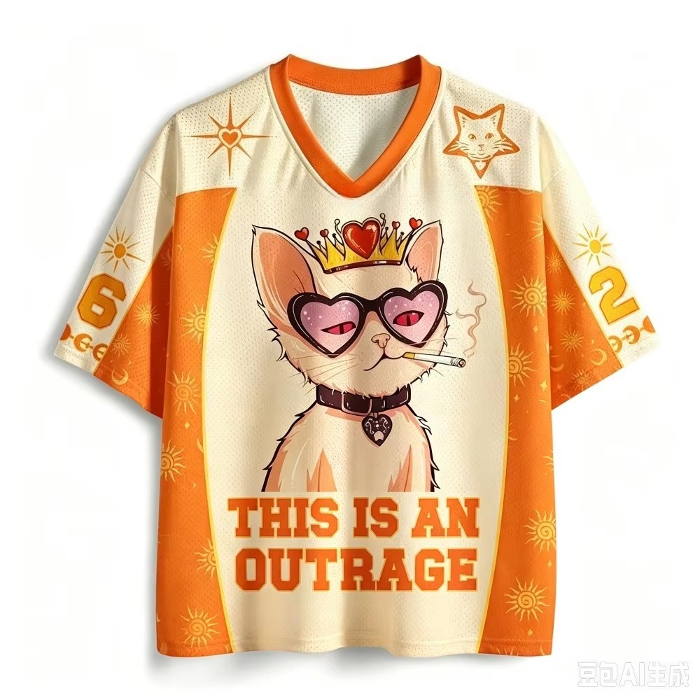 Queen Cat Pattern 3D Printed M - огляд і ціна Queen Street Fashion