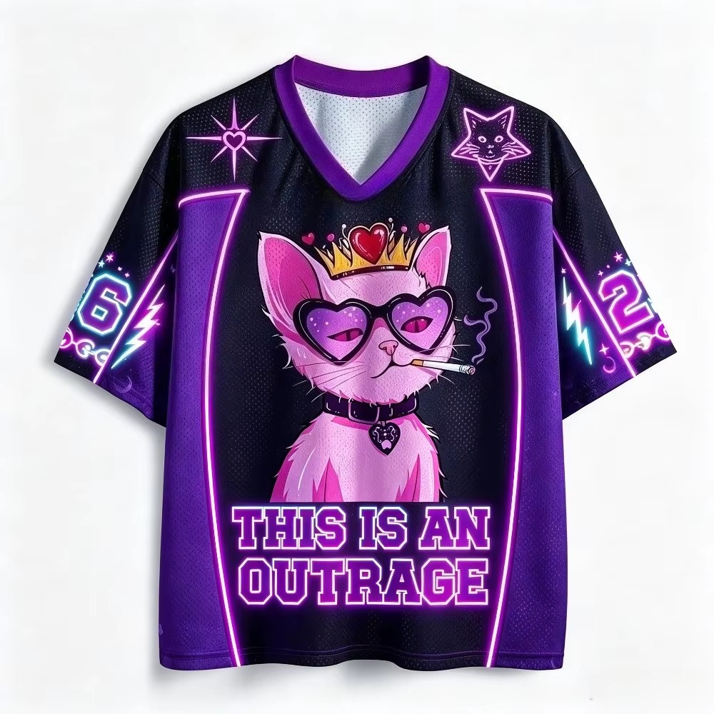 Queen Cat Pattern 3D Printed M - огляд і ціна Queen Street Fashion